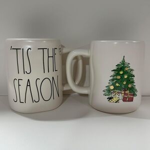 NEW Rae Dunn ‘Tis The Season Double Sided Coffee Mug 16 Ounce